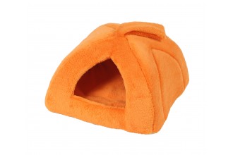 Domeček iglú 35 x 35 cm, pelíšek pro psy a kočky A30, oranžová