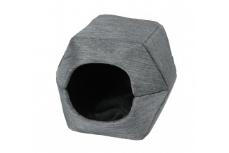 Pelíšek pro psy a kočky Kukaň Elegance 2 v 1 D97, šedý melír
