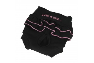 Hárací kalhotky Love - černá XL