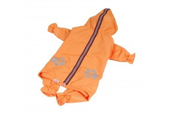 Kombinéza lehká šusťáková reflex - oranžová (doprodej skladových zásob) XS