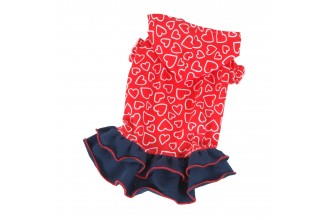 Šaty Amor - červená (doprodej skladových zásob) XS