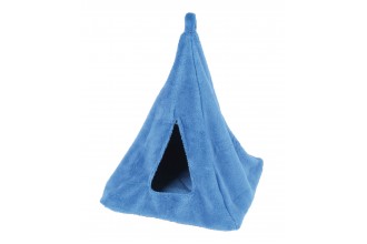 Pelíšek pro kočky Závěsné iglú 35 x 35 cm A02, modrá Doprodej